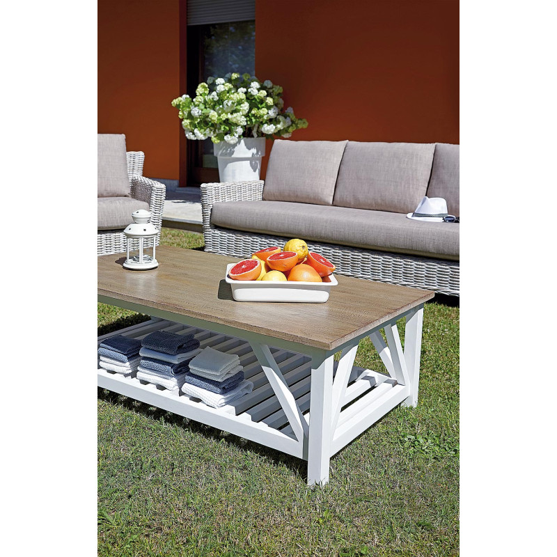 Set Moia Jaipur in grey kubu sbiancato salotto legno esterno
