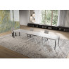 Tavolo allungabile 160/420x90 cm Niket telaio Bianche