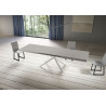 Tavolo allungabile 200/460x90 cm Niket telaio Bianche