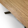 Tavolo fisso 140x90 cm Versalux scortecciato telaio Antracite