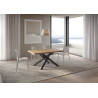 Tavolo allungabile 160/260x90 cm Versalux scortecciato telaio Antracite