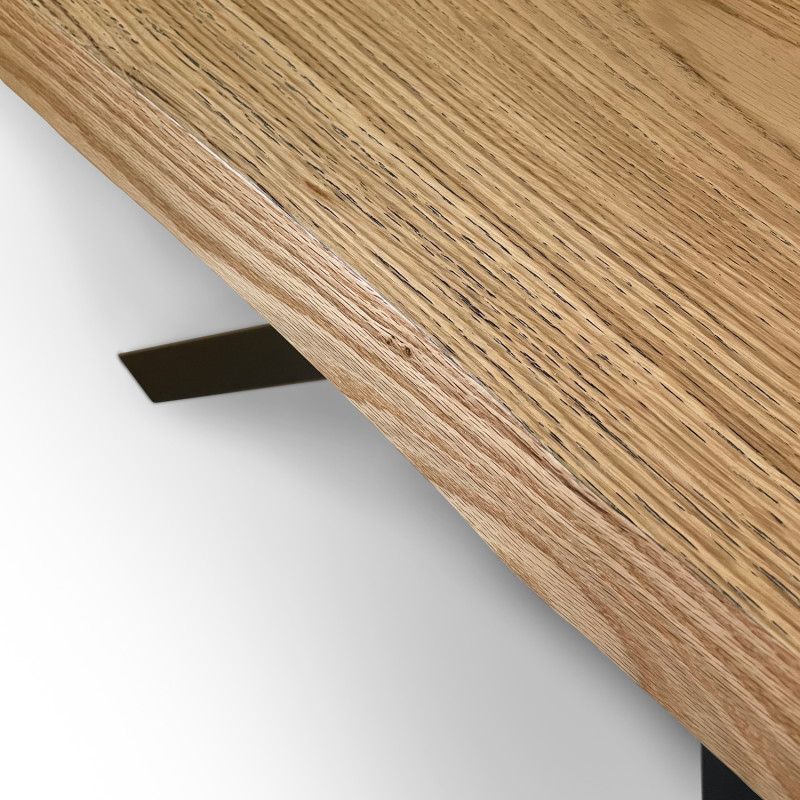 Tavolo allungabile 200/300x90 cm Versalux scortecciato telaio Antracite