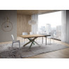 Tavolo allungabile 140/190x90 cm Versalux scortecciato telaio Multicolore 4/A