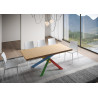 Tavolo fisso 200x90 cm Versalux scortecciato telaio Multicolore 4/B