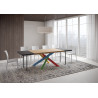 Tavolo allungabile 140/240x90 cm Versalux scortecciato telaio Multicolore 4/B