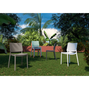Sedia Giardino Abruzzo Bistrot 49x49x80h cm | 3 Colori