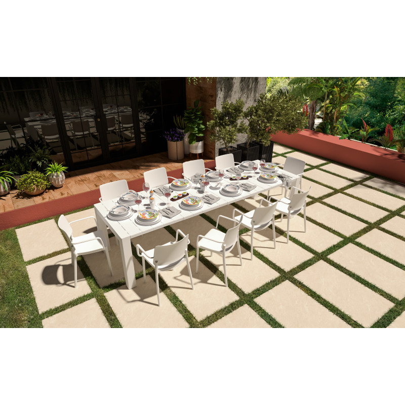 Tavolo Allungabile Monaco in Polietilene 160-230 cm 3 Colori