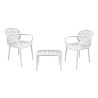 Set Salotto Portofino Balcony Polyrattan con Cuscini, 3 Colori