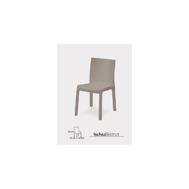Set 4 sedie Ischia Bistrot 48X50X82 cm