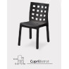 Set 4 sedie Capri Bistrot 3 colori 48 X53X83