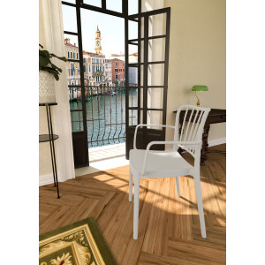 Zoom Set 4 sedie Venezia 3 colori 57X50X82 cm