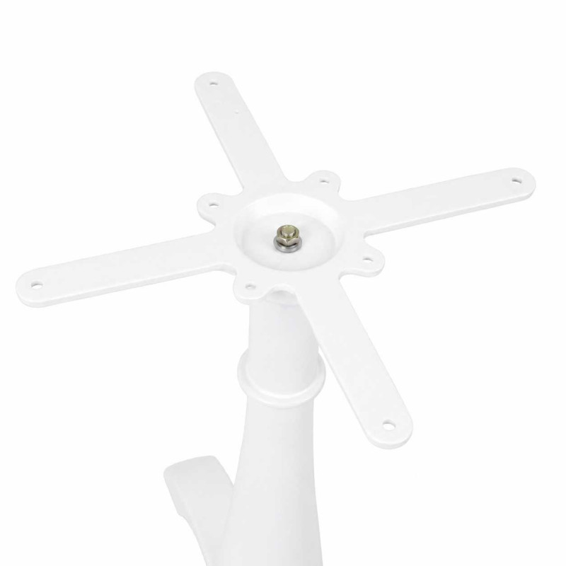 Base tavolo ghisa bianco 50x50xH72 cm robusta e stabile