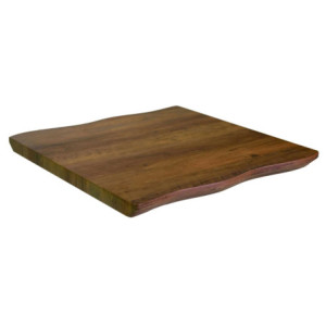 Zoom Top Tavolo Legno Canberra Noce Quadro Cm 80x80x4