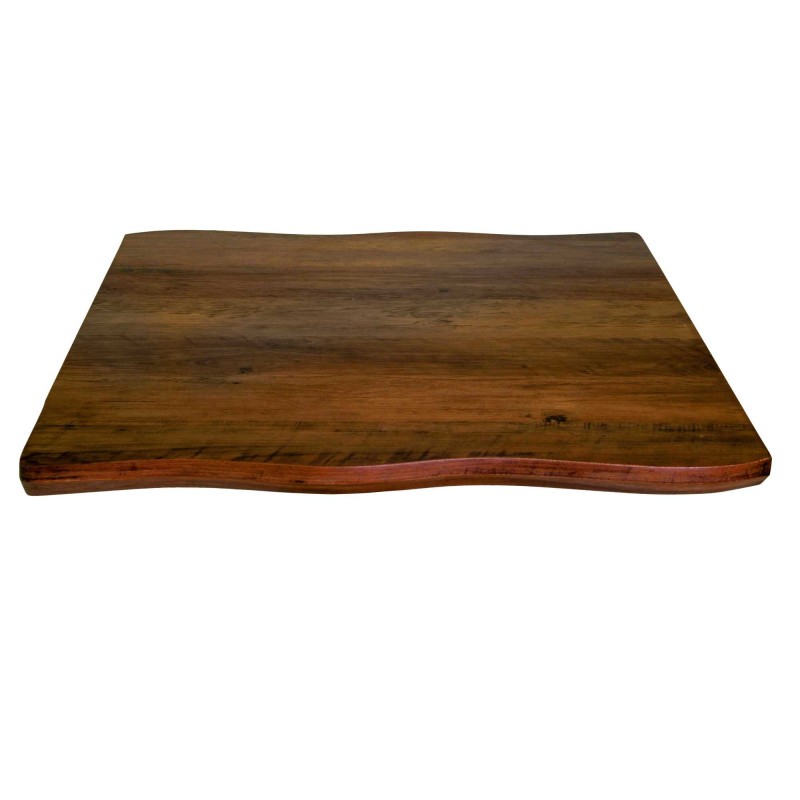 Top Tavolo Legno Canberra Noce Quadro Cm 80x80x4