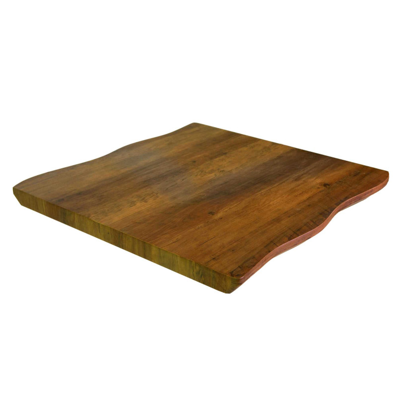 Top Tavolo Legno Canberra Noce Quadro Cm 80x80x4