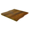 Top Tavolo Legno Canberra Noce Quadro Cm 70x70x4