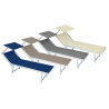 Set due lettini mare Moia tortora con tettuccio – Alluminio resistente