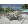 Set 2 Sedie Viareggio Moia alluminio tortora esterno resistente