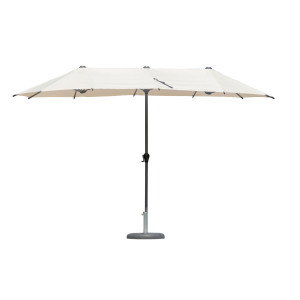 Ombrellone ovale Moia palo centrale 2x4m antracite ecru