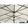 Ombrellone ovale Moia palo centrale 2x4m antracite ecru