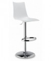 Sgabello Zebra Up antishock policarbonato e acciaio cromato Made in Italy SCAB DESIGN