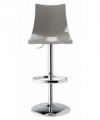 Sgabello Zebra Up antishock policarbonato e acciaio cromato Made in Italy SCAB DESIGN