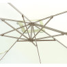 Ombrellone California Moia 3x3mt tortora alluminio laterale