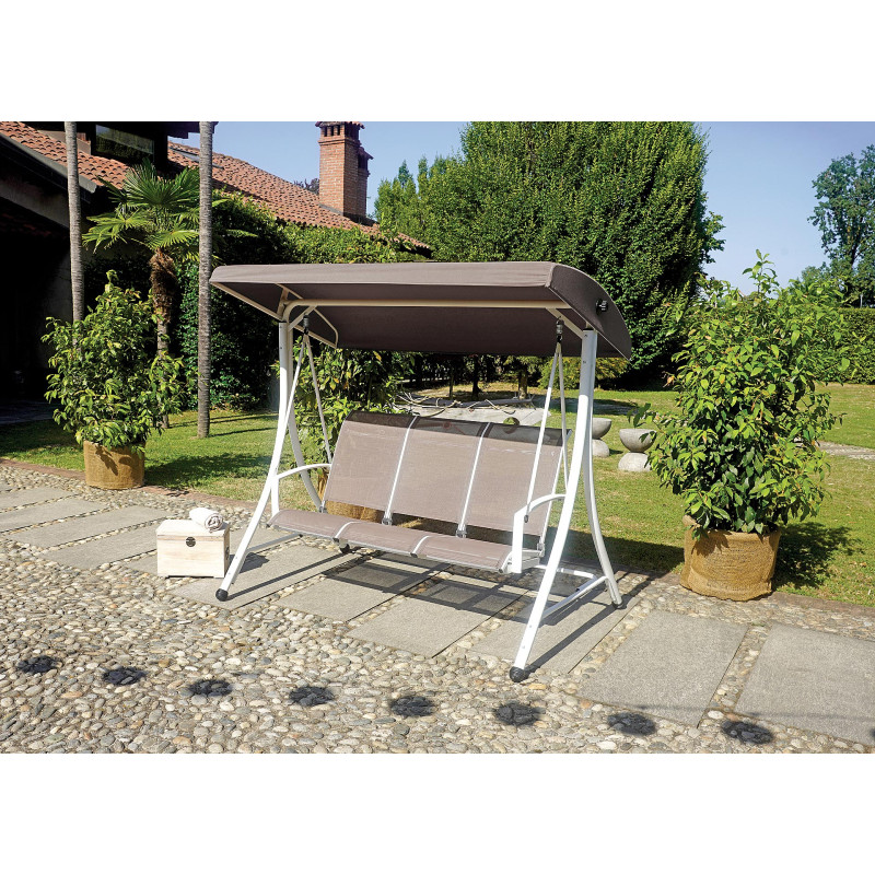 Dondolo Moia 3 posti da giardino esterno resistente e comodo