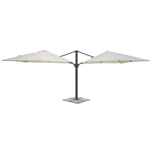 Ombrellone Doppio Moia 3x3 mt Fusto Antracite Contract