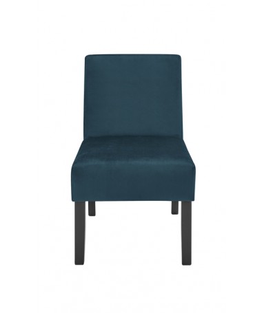 POLTRONA VELLUTO DEVA BLU