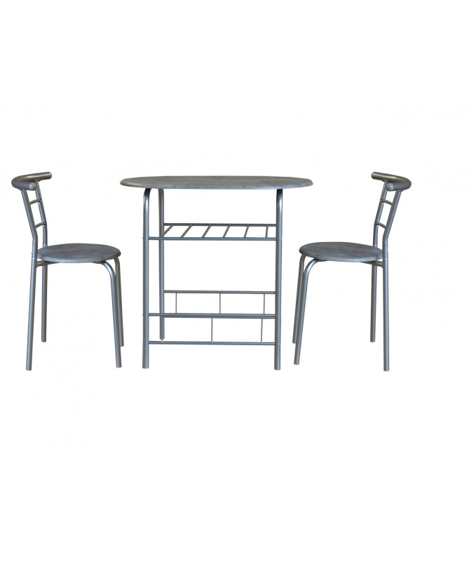 SET TAVOLO E 2 SEDIE MANCHESTER 80X53X75