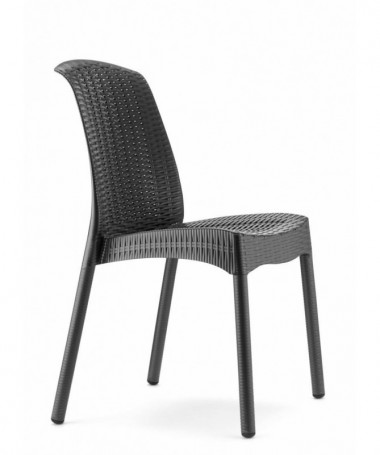 Sedia Olimpia Chair in tecnopolimero intrecciato Made in Italy - set da 6