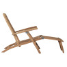 Poltrona sdraio Moia Steamer legno reclinabile da giardino