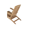 Poltrona sdraio Moia Steamer legno reclinabile da giardino