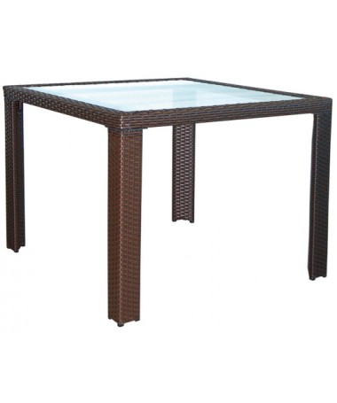 TAVOLO Malaga in polyrattan 90x90 cm