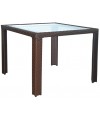 TAVOLO Malaga in polyrattan 90x90 cm