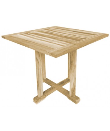 TAVOLO QUADRATO BISTRO in TEAK 80x80 cm