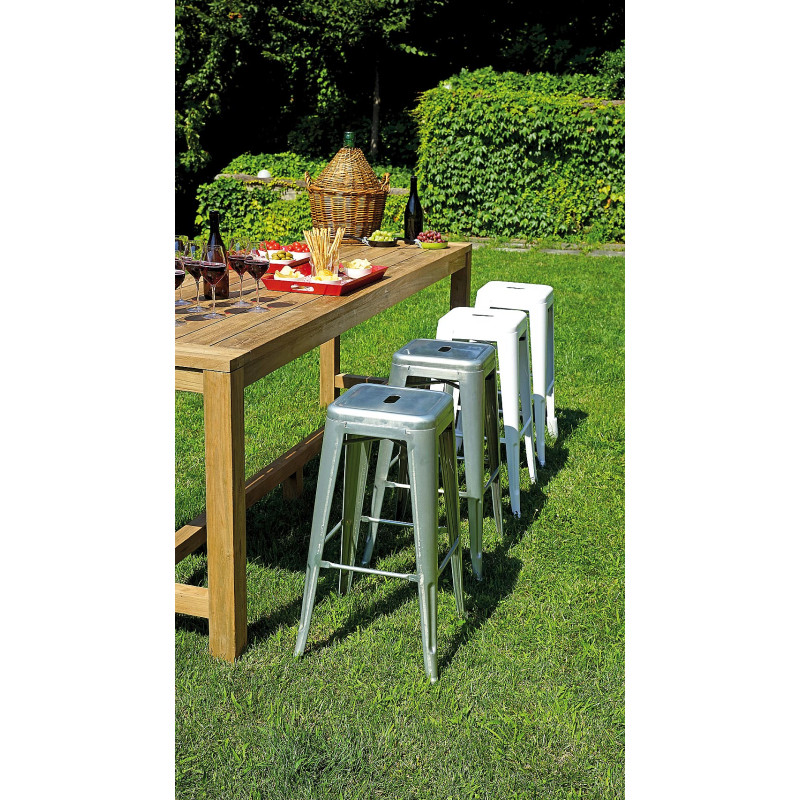 Banco Bar Moia Java 250x75x107 cm in Legno da Giardino