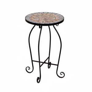 Zoom Colonnina mosaico metallo urbino tondo cm ø35,5h59