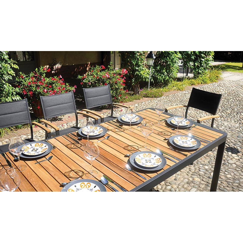 Sedia Tenerife Moia Grigio Antracite in Alluminio da Giardino