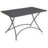 Tavolo Moia Orta 120x70 cm Ferro Antracite Pieghevole