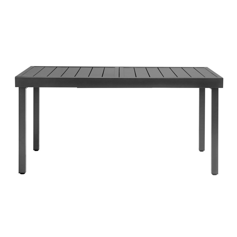Tavolo Allungabile Moia in Pelle e Ferro 150-210x95 cm