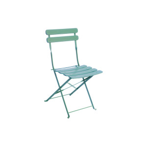 Set 2 sedie Moia Bistro pieghevoli verde ferro giardino