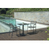 Piano tavolo HPL 55x70 rilievo legno Moia resistente outdoor