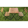 Set Bistro Deluxe Moia in Ferro e Legno da Giardino