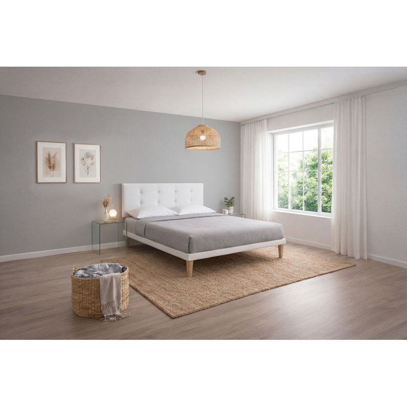 Letto Matrimoniale 180x190 Button