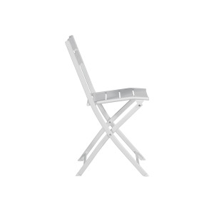 Zoom Set Di 2 Sedie Lucca In Alluminio Pieghevole Bianca Moia