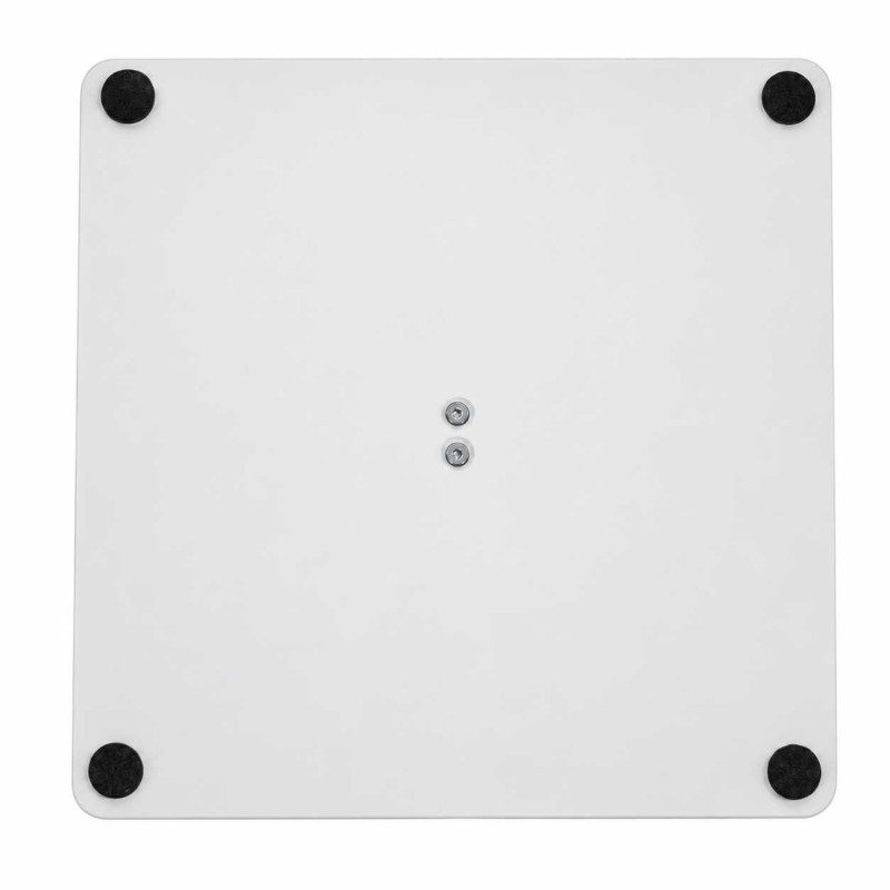 Base Ombrellone Arny Metallo Bianco Quadro Cm 45x45h24
