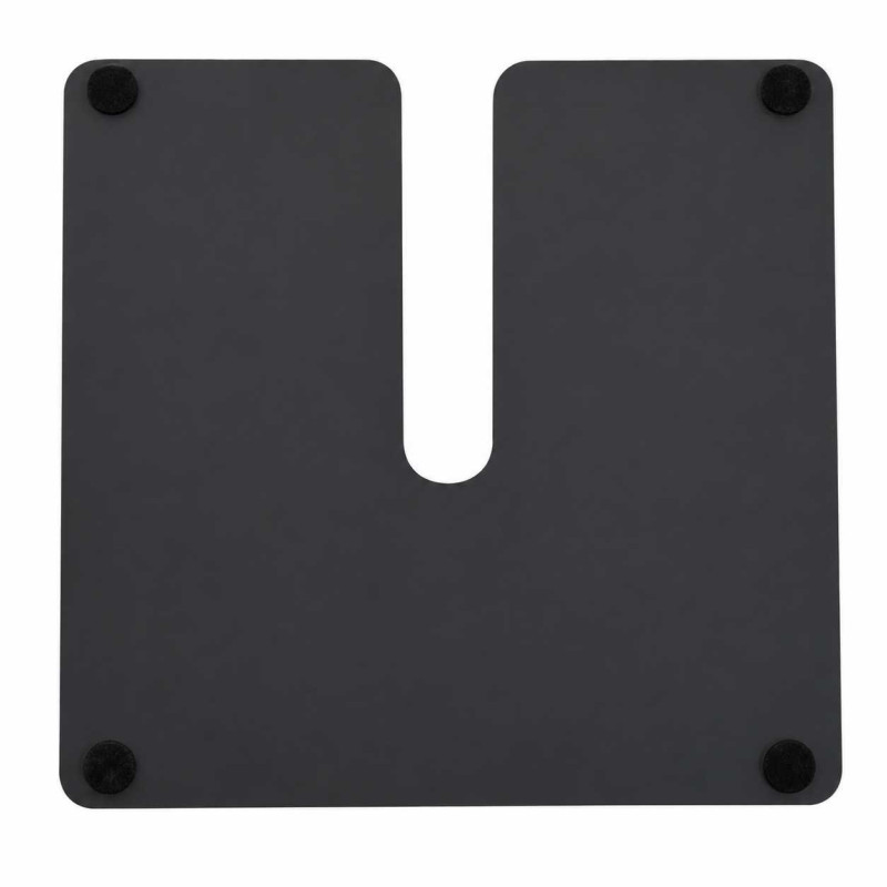 Base Ombrellone Arny Metallo Extra Peso 5,5kg Nero Quadro Cm 45x45h0,4