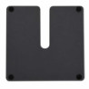 Base Ombrellone Arny Metallo Extra Peso 5,5kg Nero Quadro Cm 45x45h0,4